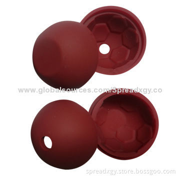 Football-shaped ice cube tray